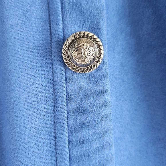 NEW FME Blue Decorative Button Women's Double Breasted Blazer Size XXL - Picture 5 of 12